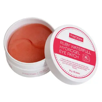 

Korean Cosmetics PUREDERM Ruby Waterfull Hydrogel Eye Mask Moisturizing Eye Patches Anti Puffiness Remove Dark Circles