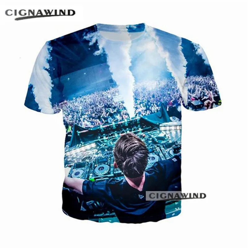 Новая повседневная музыкальная футболка для DJ Avicii Tim Bergling с 3D принтом