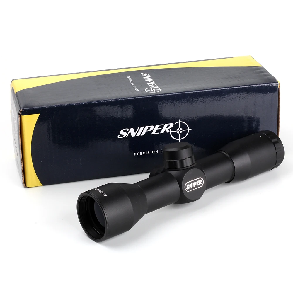 Sniper 4x32 Hunting Crossbow Riflescope font b Rangefinder b font Reticl Rifle Scope Tactical Optical Sight
