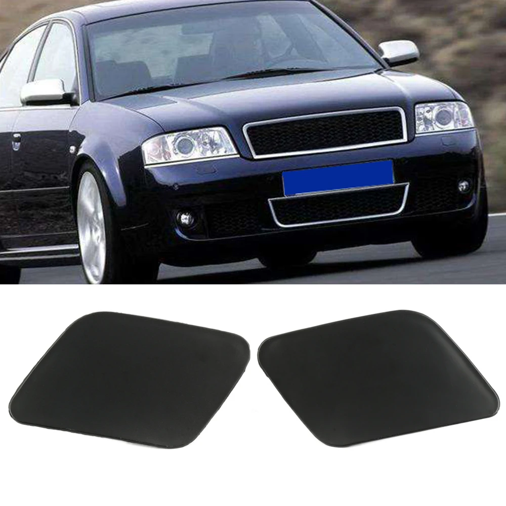For Audi C5 A6 03-05 Front Bumper Headlight Washer Jet Cover Caps Left//Right