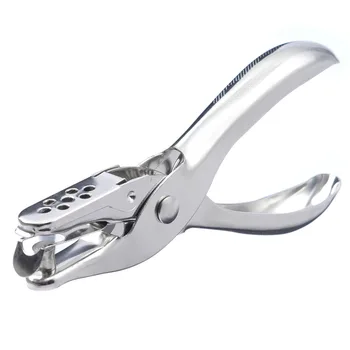 

6 mm Metal Single Hole Puncher Hand Paper Punches Scrapbooking 8 Pages School Office Supply