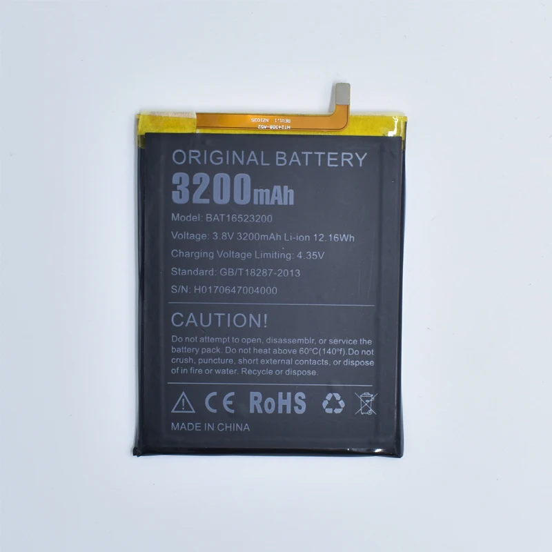 Hekiy Новинка 3200mAh BAT16523200 сменный аккумулятор батарея Для Doogee Y6 C Y6C MTK6750