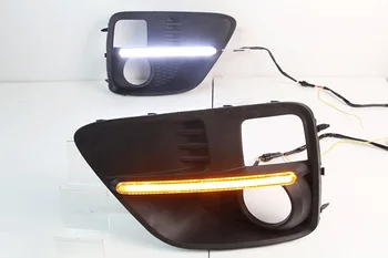 

High quality LED Daytime Running Lights For Subaru Wrx with yellow light