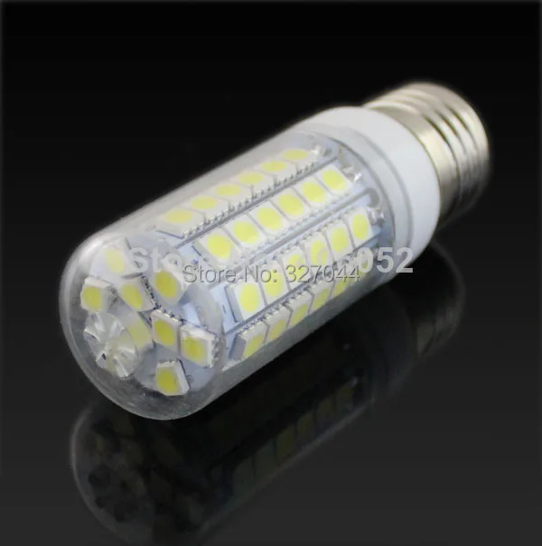 100 шт./лот 69leds SMD5050 1200lm E27 12 Вт Светодиодная лампа G9 220 В белый/ теплый белый