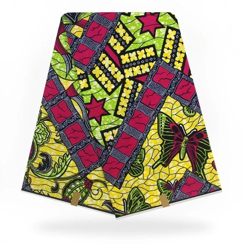 Настоящий воск настоящий гарантированный настоящий голландский воск Высококачественная Анкара Пейдж настоящий шотландский вощеный хлопок африканская Анкара швейная ткань - Цвет: as picture