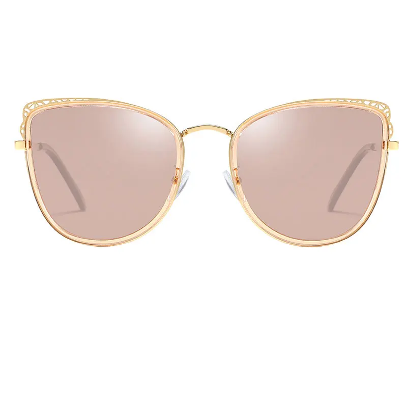 Кошачий глаз солнцезащитные очки женские поляризованные женские роскошные брендовые дизайнерские зеркальные поляризованные солнцезащитные очки модные солнцезащитные очки Femme UV - Цвет линз: C4