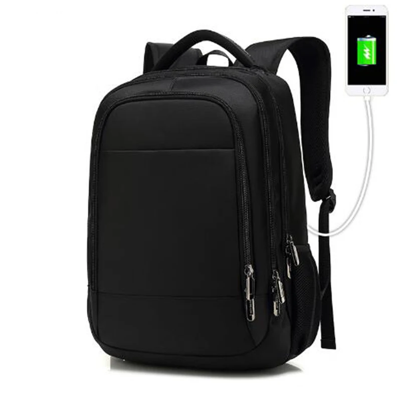 

BAIBU 2018 New Men Backpack Waterproof Oxford USB Charge Laptop Backpack College Student School Backpack Bags for Teenagers
