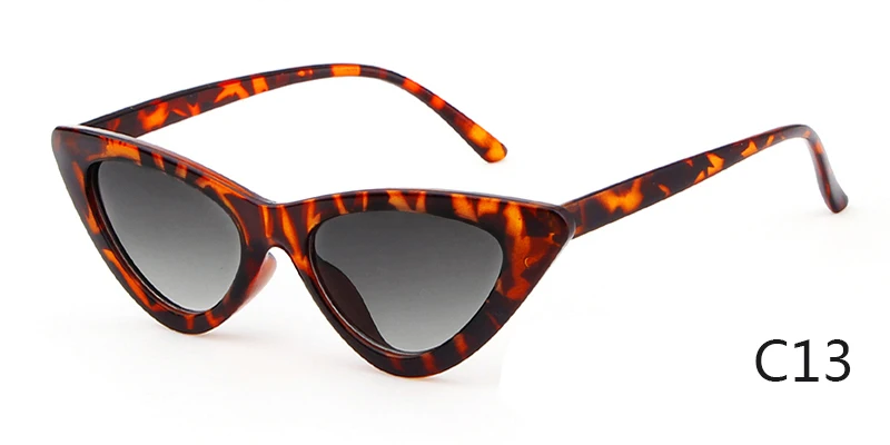 WHO милашка Винтажные Солнцезащитные очки кошачий глаз женские брендовые дизайнерские высококачественные ретро модные Зеркальные Солнцезащитные очки женские Оттенки UV400 - Цвет линз: C13 tortoise shell