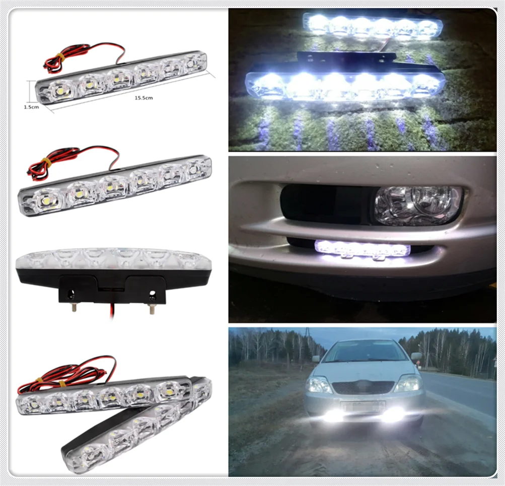 

2pcs LED motorcycle car daytime running lights modeling anti-fog for Chevrolet Cobalt Celta West Uplander Cavalier Astra