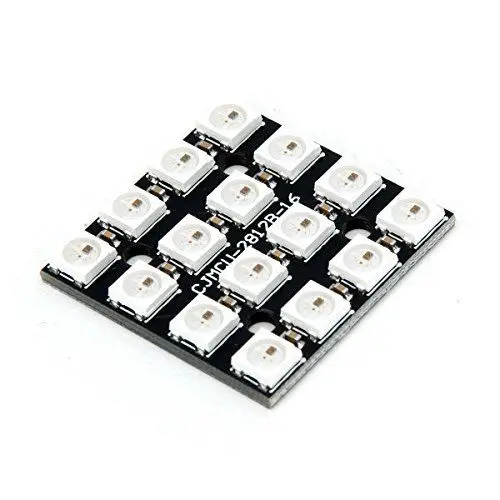 

1PCS X RGB LED 4x4 16Bit WS2812 5050 RGB LED + Integrated Drivers For Arduino