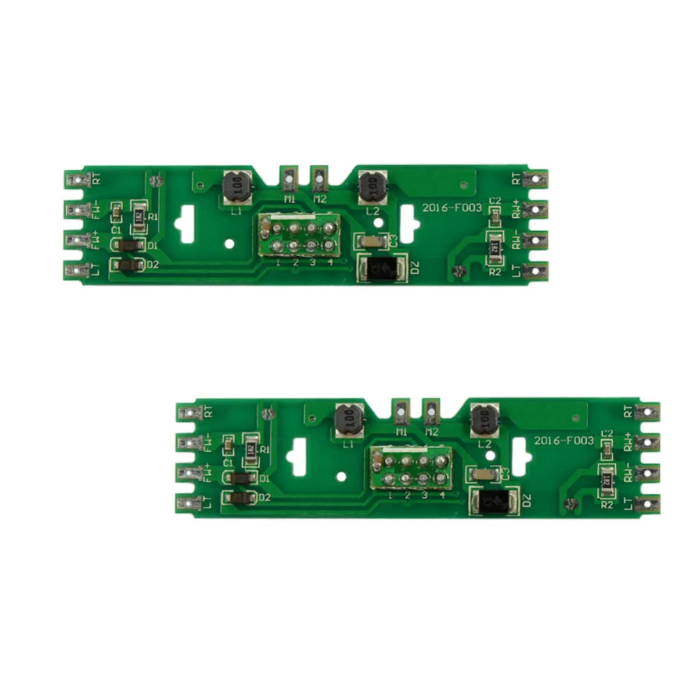 

2pcs HO Scale 1/87 Model Train Power Distribution Board PCB010 With Status LEDs for DC and AC Voltage Railway