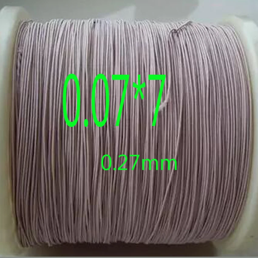 

0.07x7 shares of mining machine antenna Litz wire multi-strand copper wire polyester silk envelope envelope yarn sold by the met