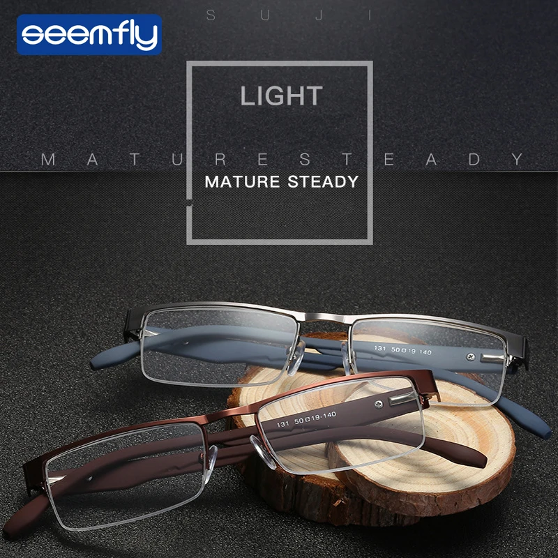 

Seemfly Clear Vision Glasses Magnifier Magnifying Eyewear Reading Glasses Portable Gift For Parents Presbyopic Magnification