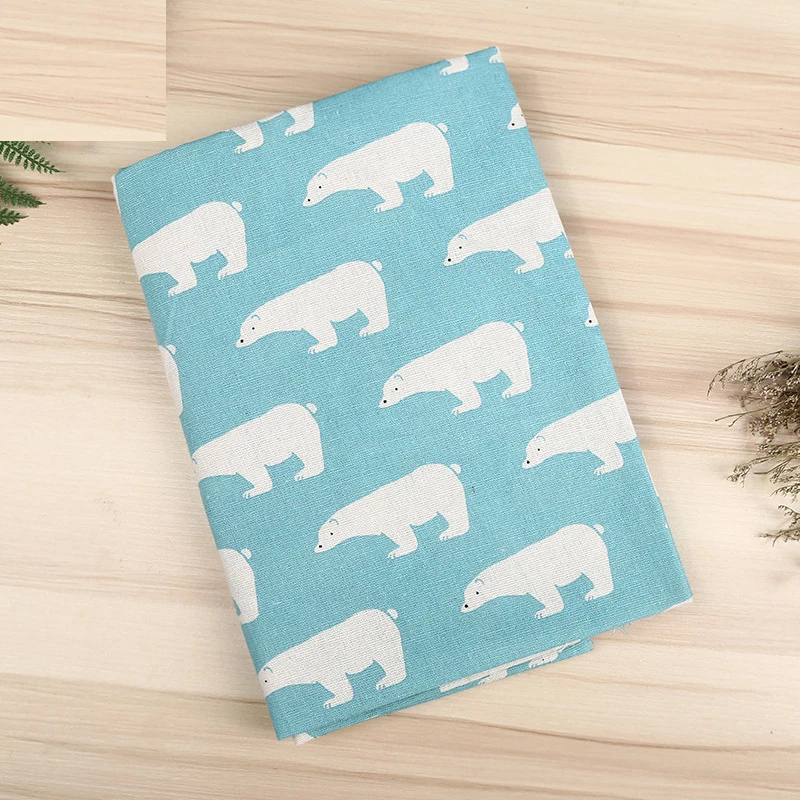 100cm Storage Flax Cartoon Series Printed Twill Cotton Fabric Patchwork Cloth DIY Sewing Quilting Material for Handwork Decor|Ткань| |
