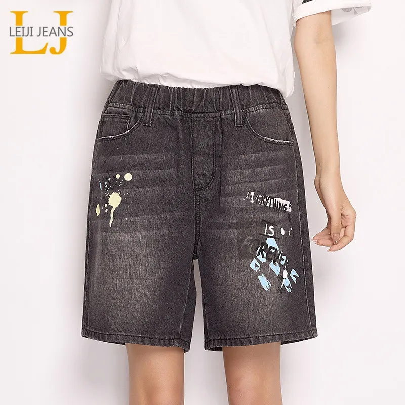 women's above the knee denim shorts