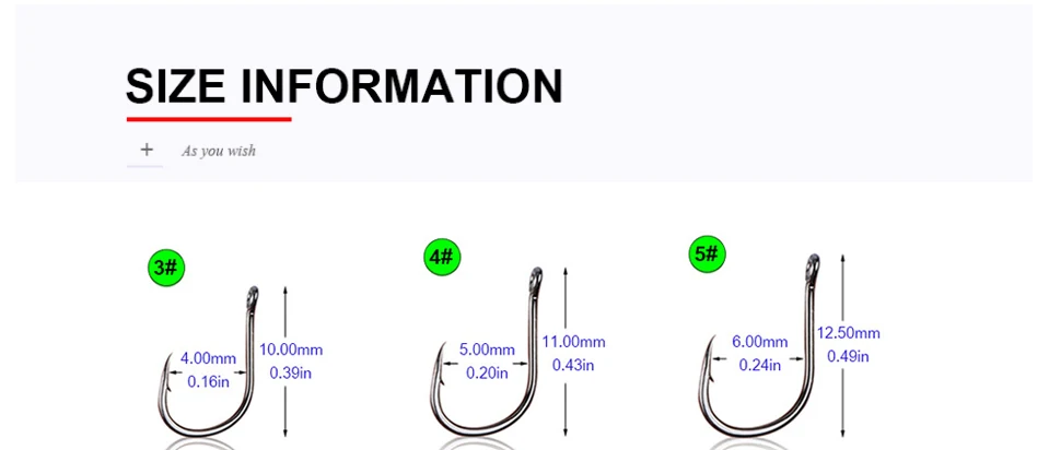 Goture 500 шт./кор. набор рыболовных крючков из высокоуглеродистой Сталь рыболовных крючков 3#-#12 Крючки с коробка для рыболовной снасти