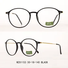 Óculos redondos masculino feminino tr frame óculos acessórios prescrição óculos transparentes quadro colorido wz01153