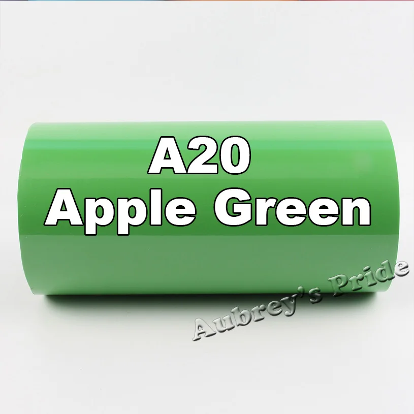 30 см x 100 см(1" x 40") ПВХ теплопередача Винил термопресс машина режущий плоттер резак футболка DIY фольга пленка бумага - Цвет: Apple Green A20