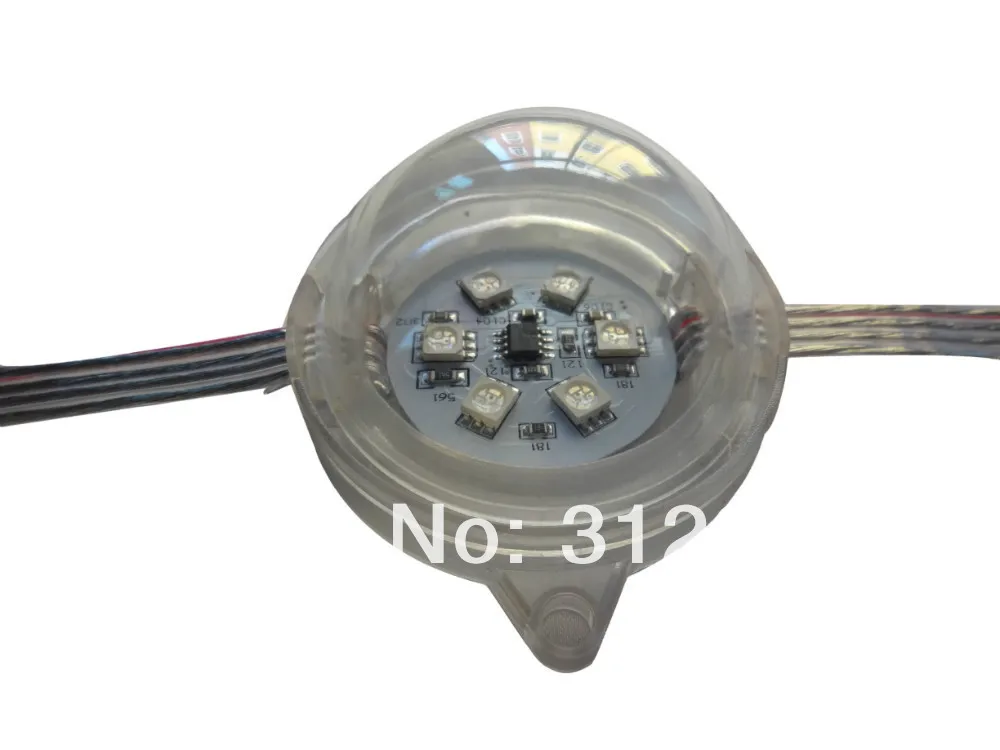 Пиксельный модуль 24в постоянного тока WS2821A DMX512 с прозрачной крышкой 6 светодиодов