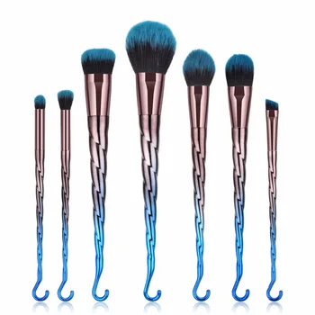 

Multi-functional Women Makeup Brushes Set 7/10pcs/Set Thread Hook Shape Facial Foundation Eye-shadow Eyeliner Brushes Kit