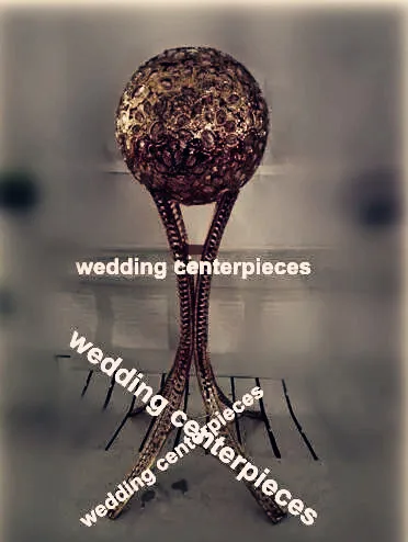 Кольцо цветок стоять ленты или золото металл свадьбы столб/привести дороги для свадьбы стадии в зале