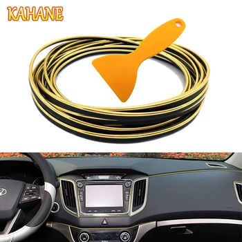 

KAHANE 5m Car Styling Interior Decoration Strip Car Door Dashboard Sticker For Toyota C-HR Corolla Avensis Honda Civic Accord