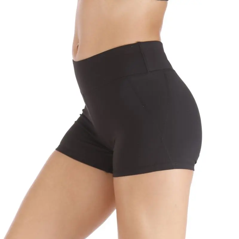Женские повседневные одноцветные быстросохнущие Стрейчевые узкие шорты для бега с высокой талией, женские шорты для фитнеса на все сезоны, Размеры S/M/L/XL