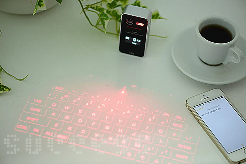Mini Virtual Keyboard and mouse for iphone phone PC,Wireless Bluetooth