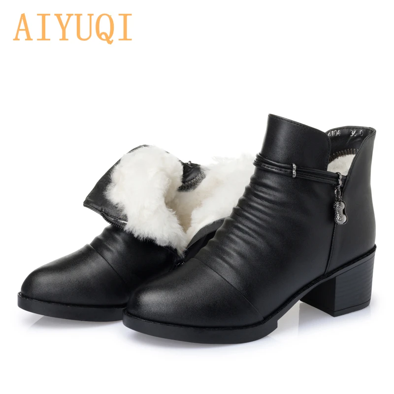 41 vert Femmes ardoisé Aiyuqi Chaude Chaussures Taille Noir De orange Bottines En Laine Bottes 43 Hiver Véritable Martin Nouvelle 42 Automne Doublure Cuir Femmes wUwB6