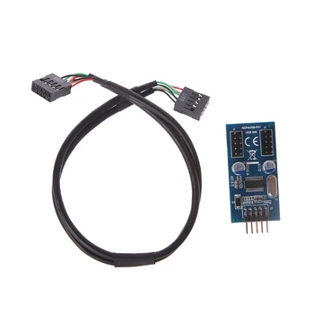 

PC Case Internal 9 Pin USB 2.0 To Dual 9 Pin PCB Double Chipset Enhanced Cable