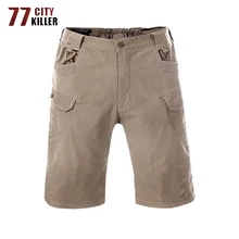 77 City Killer новые летние эластичные мужские шорты Карго военные мужские короткие потертые брюки многокарманные тактические боевые шорты мужские