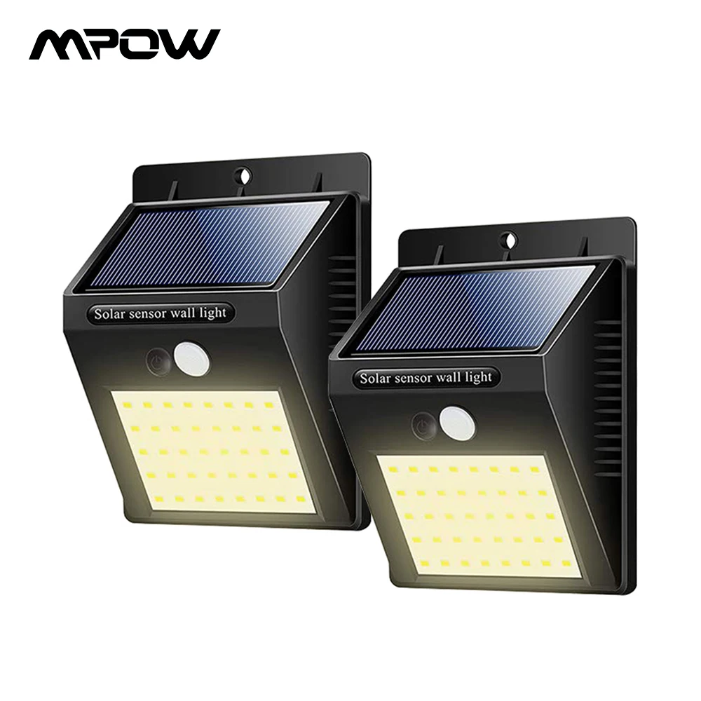 

1/2/4 Pack Mpow XR183 40 Leds Solar Light Outdoor Garden Lamp Motion Sensor Night Lights Waterproof Warm Light For Garden Yard