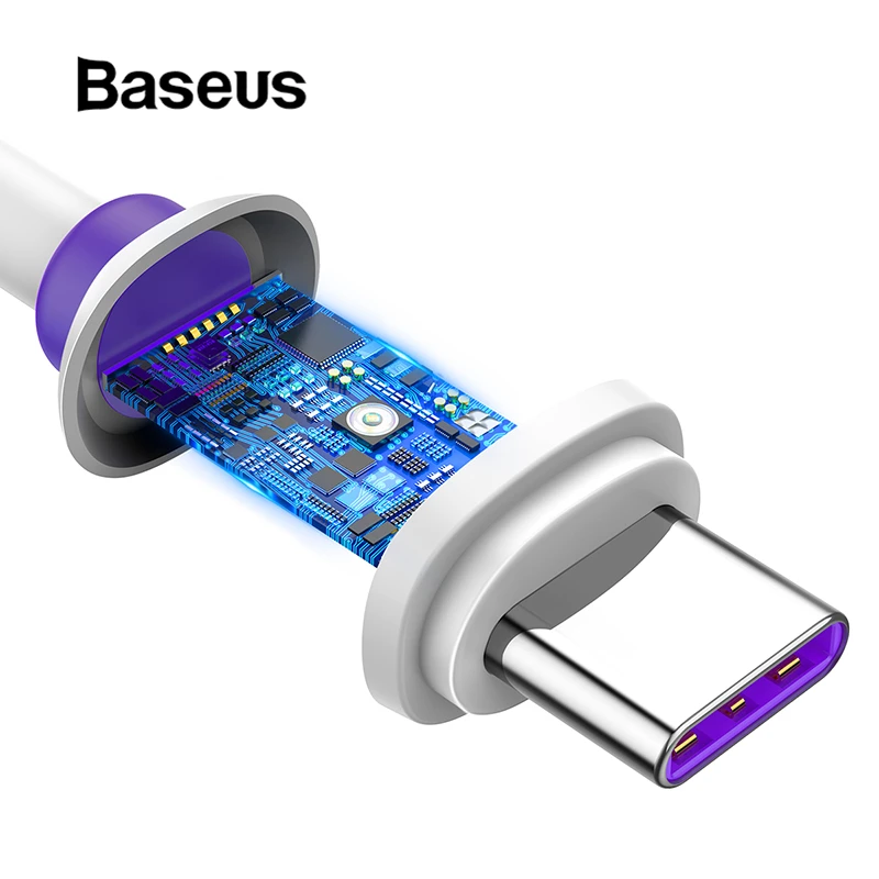 Baseus Purple Ring USB Type C Cable Quick Charging for Huawei