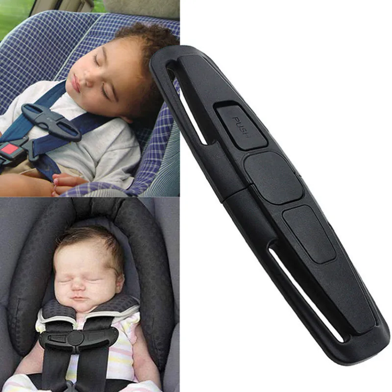 Черный Автомобильный зажим для безопасности ребенка, фиксированный замок, пряжка, безопасный ремень для ремня, нагрудный зажим для ребенка, зажим-фиксатор, автомобильный ремень безопасности