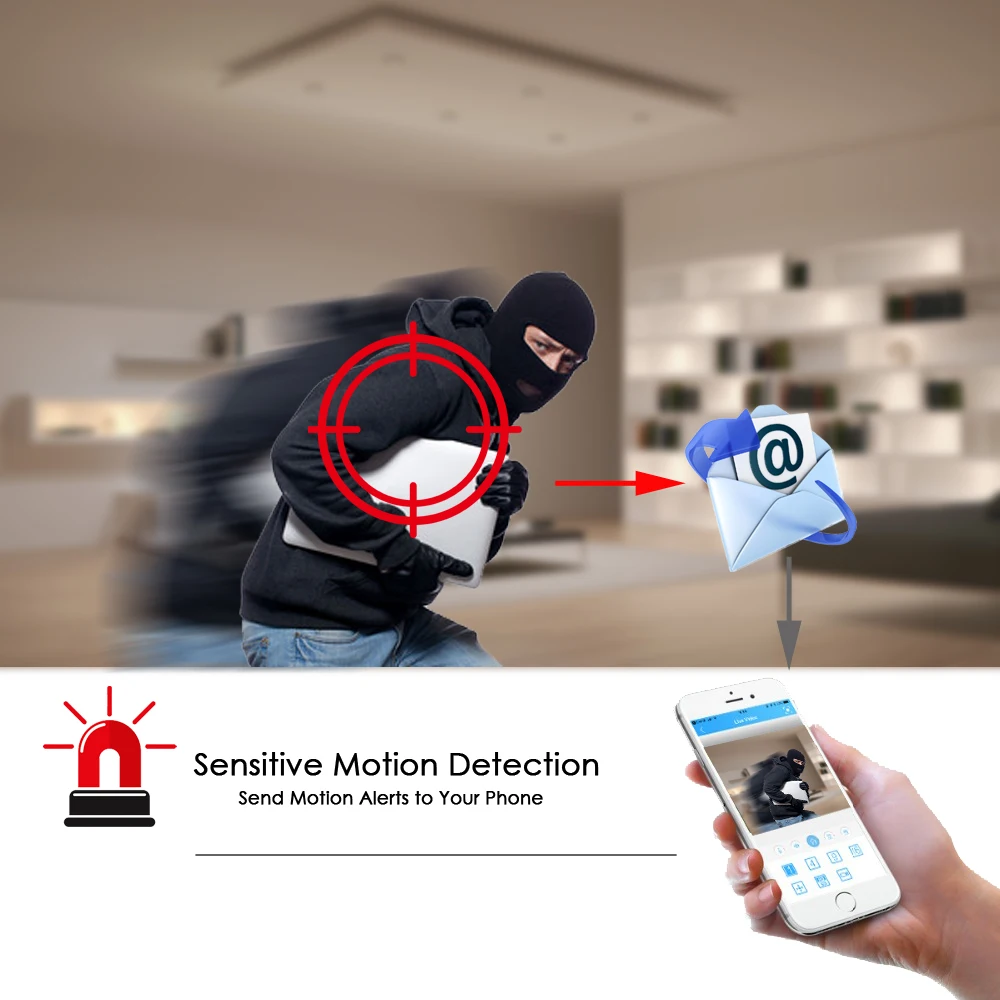 Gadinan 2MP Wifi Della Macchina Fotografica ONVIF IP Della Macchina Fotografica HD 1080P 720P di Vi