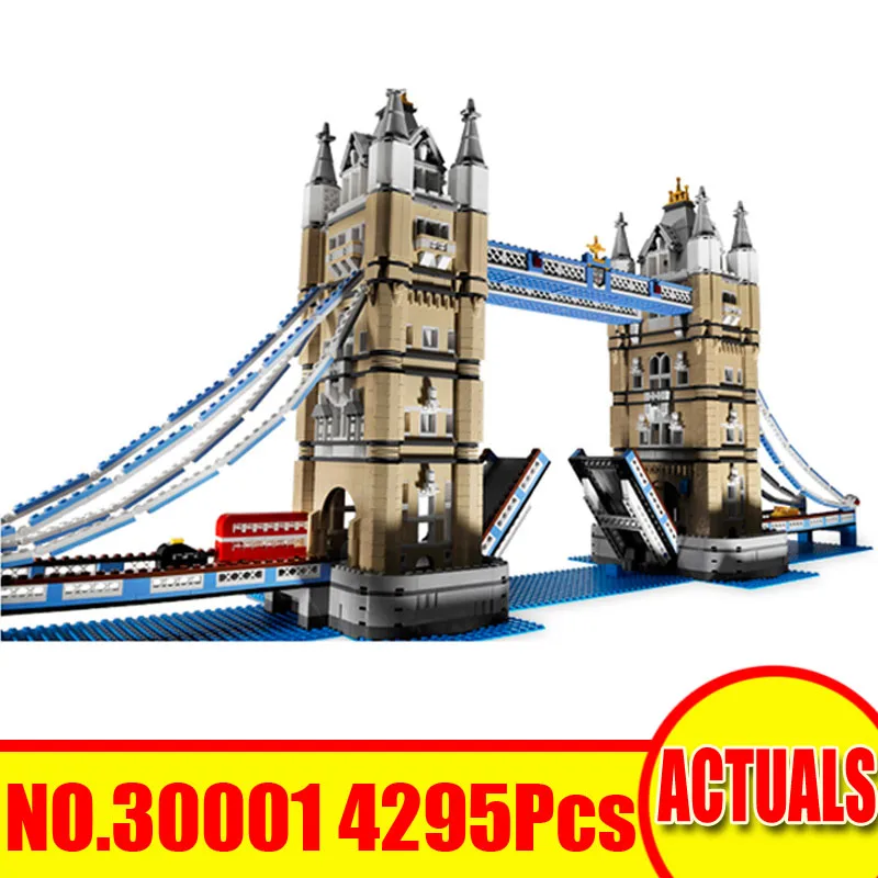 

LELE 30001 4295Pcs City Street Tower Bridge Model Building Kits Blocks Bricks Set Toys For Children Gift Compatible With 10214