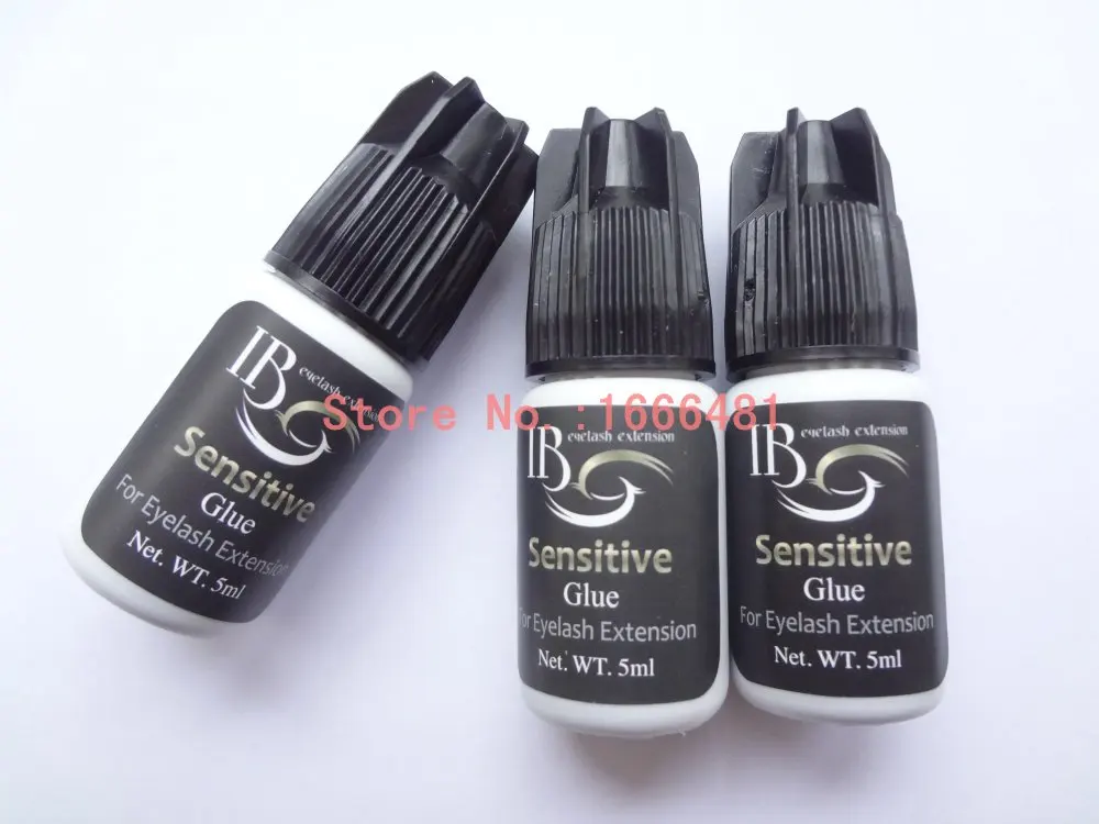 

3pcs IB sensitive glue individual eyelash extension glue 5ml safty glue for false eyelash adhesive free shipping