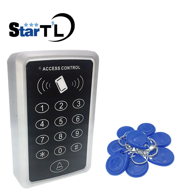 

Free shipping 10 rfid tag+RFID Proximity Card Access Control System RFID/EM Keypad Card Access Control Door Opener