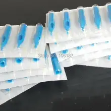 Лот 50 шт. синий 3d, 5D, 7D, 8D, 9dt смешанные Размеры одноразовые Иглы для татуажа насадки