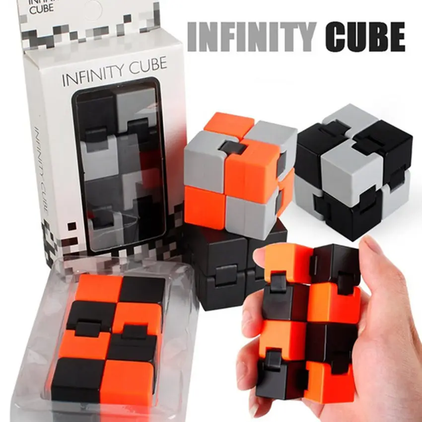 

2018 New Autism&ADHD Anti Stress Gift Infinity Cube Novelty Antistress Infinite Kids Adults Decompression Toy