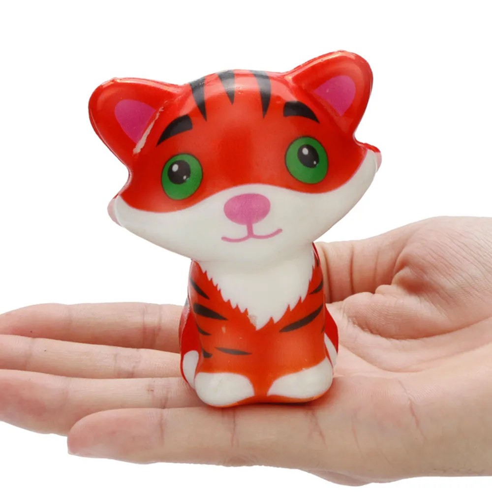 Антистрессовый милый мягкий Kawaii Tigerkin супер медленно растущий крем Ароматические игрушки для снятия стресса детские забавные амулеты подарки D7