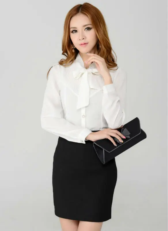 Buy Plus Size 3XL 2015 Spring Autumn Female Work Wear Suits Blouse And Skirt