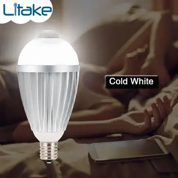 

Litake 7W E17 LED Motion Sensor Light Bulb Cold White/Warm White Smart Auto On/Off LED Bulbs for Stair Hallway Balcony Corridor