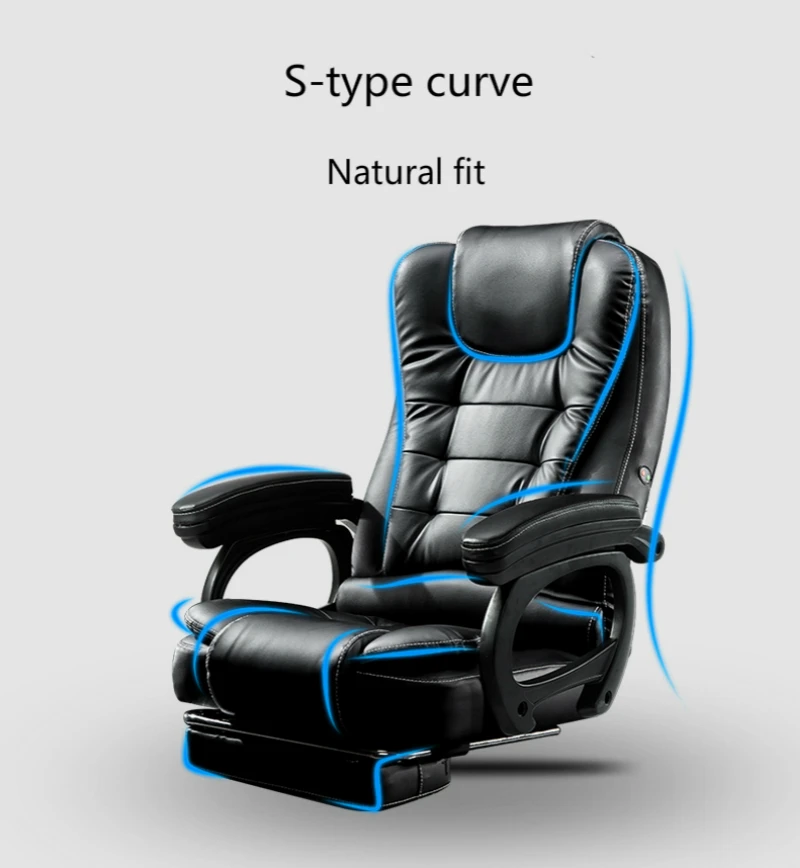 كرسي الكمبيوتر المنزلي رشاقته باذخ مدرب كرسي مستلق يتقوس تدليك مكتب الرئاسة كرسي مع مسند القدم ثابتة لينة كرسي الكمبيوتر المنزلي رشاقته باذخ مدرب كرسي مستلق يتقوس تدليك مكتب الرئاسة كرسي مع مسند القدم ثابتة لينة