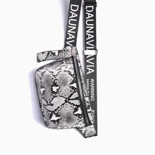 Daunavia змеиная поясная сумка для женщин, модная дизайнерская поясная сумка на талию, сумка на грудь, мини сумка через плечо, женская сумка, роскошные сумки на плечо