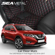 Для LHD Nissan X-Trail Rogue T32 2014 2015 2016 2017 автомобильные коврики Пользовательские Ковер авто Интерьер X Trail мат аксессуары автомобиль-Стайлинг