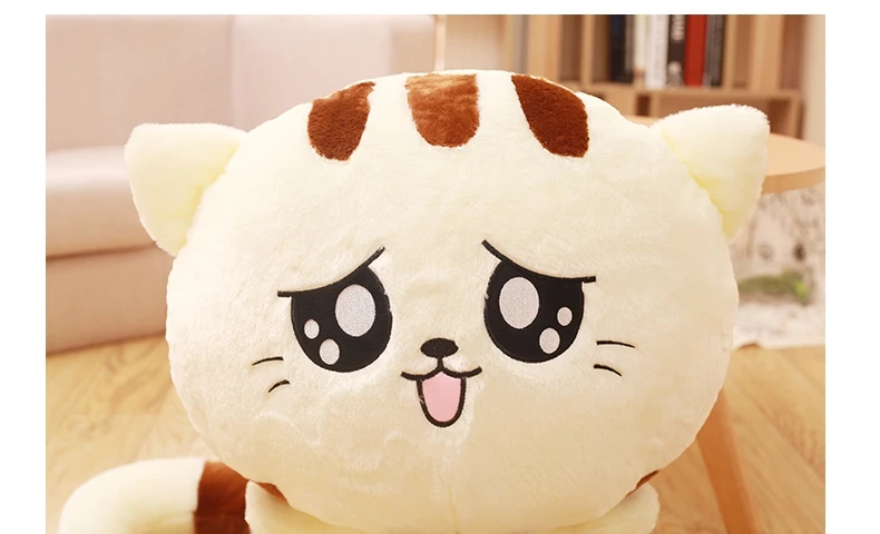 kawaii cartoon cat plush toy big stuffed animal cat doll pillow for children gift deco 28inch 70cm DY50683 (18)