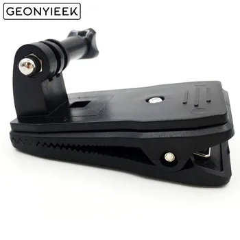 

360 Degree Rotary Backpack Hat Clip Clamp Mount for Gopro Hero 5 3 4 Session SJCAM SJ4000 For Xiaomi Yi 4K Go Pro Accessory