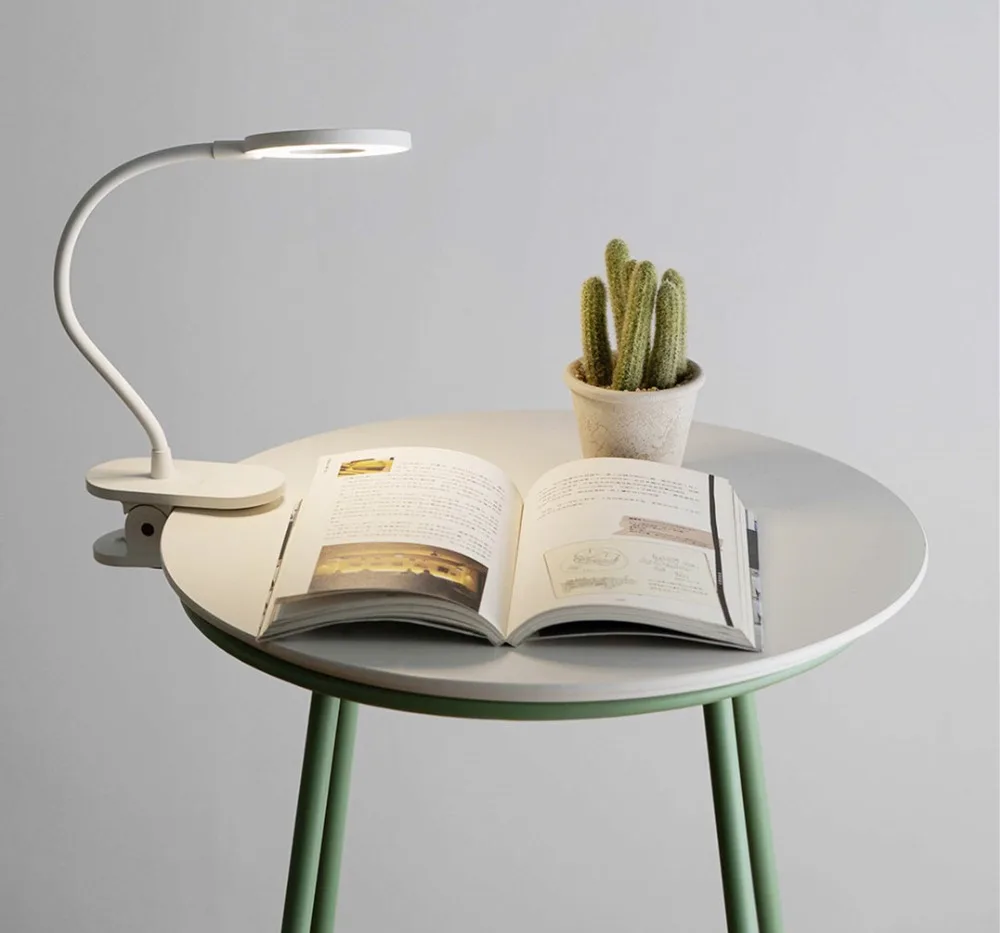 Cena Nowy xiaomi yeelight dotykowy włącznik wyłącznik 3 tryb klip biurko lampa 3900K ochrona oczu ściemniacz światła led ładowane na usb lampa stołowa