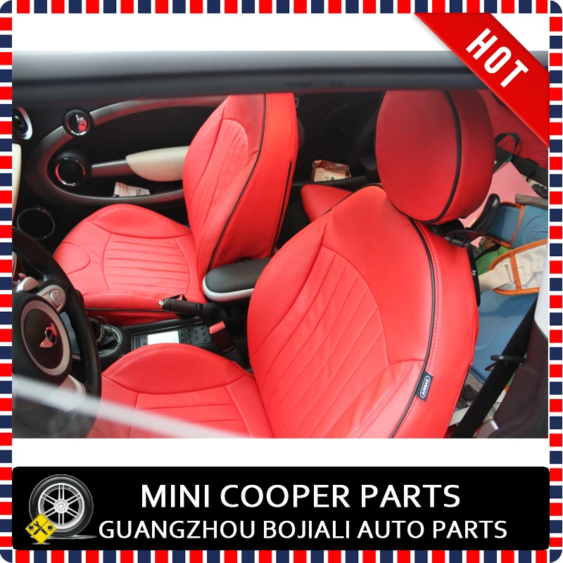 mini cooper red color seat cover r56